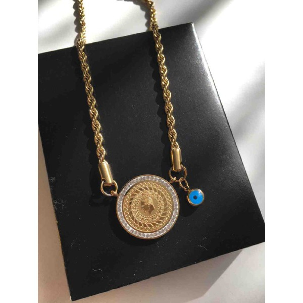 Emk Shop Çeyrekli Çelik Kolye Bijuteri Kolye Fiyatı