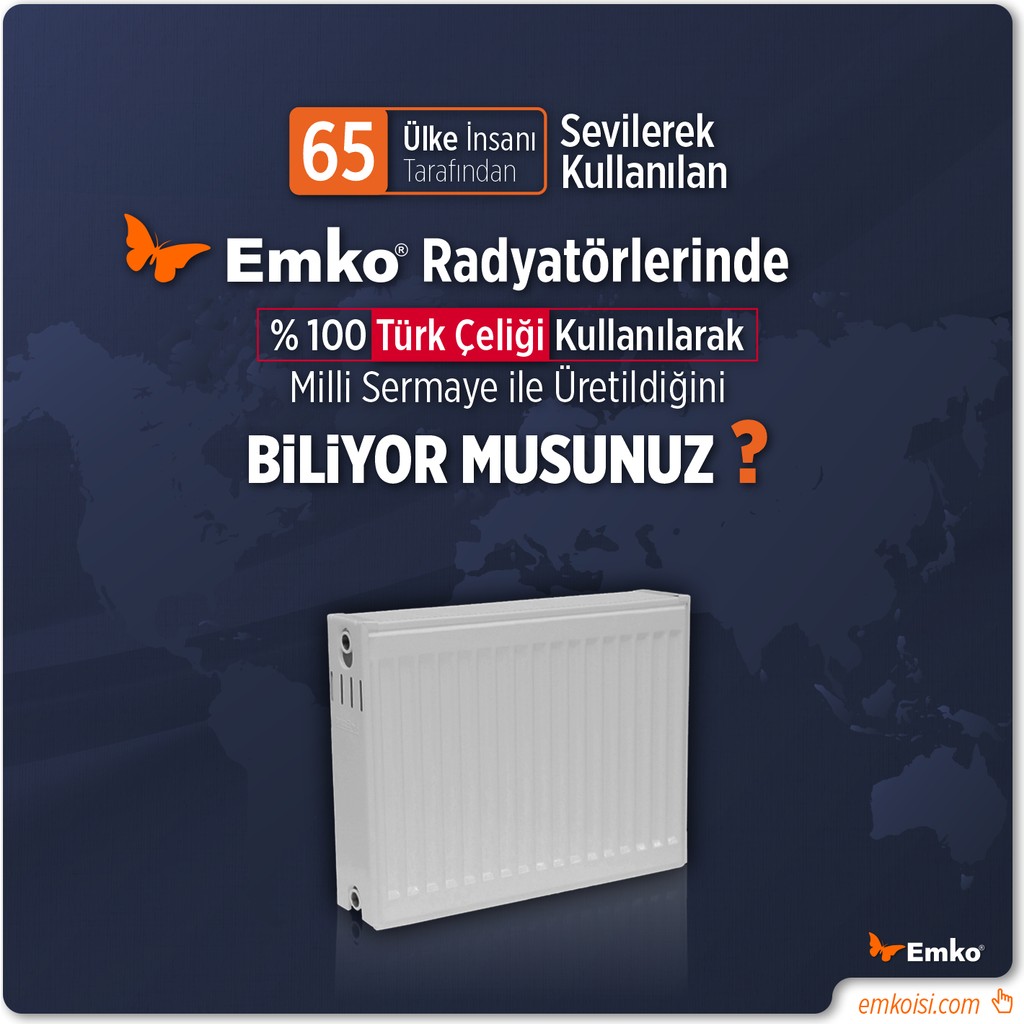 Emko Panel Radyatör DK22-300X1300 - Beyaz - 30 X 130 Diğer Fiyatı