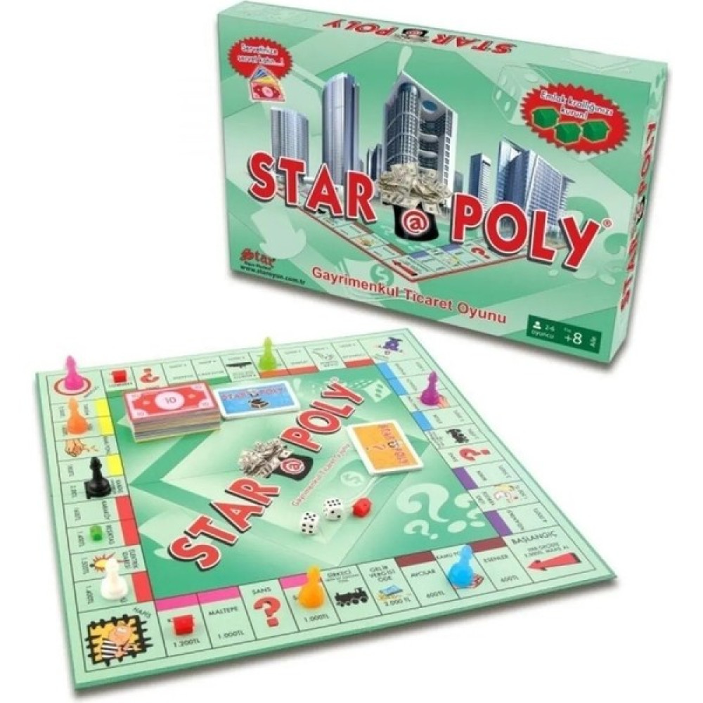 Emlak Ticaret Oyunu Monopoly Monopoli Metropol Poly - Krem Oyun Takımları Fiyatı