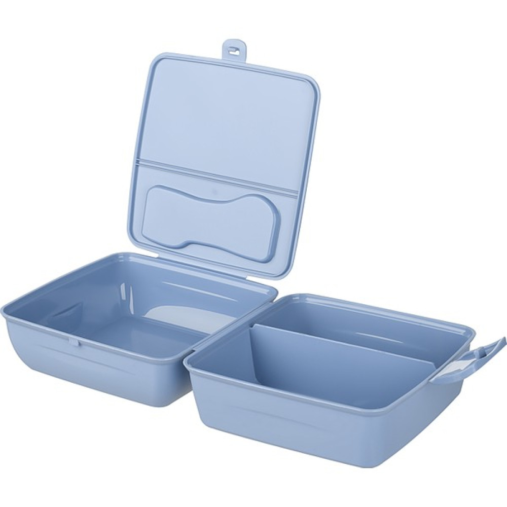 Emofom 3 Bölmeli Lunch Box Beslenme Kabı + Çatal Kaşık Seti - Mavi Saklama Kapları Fiyatı