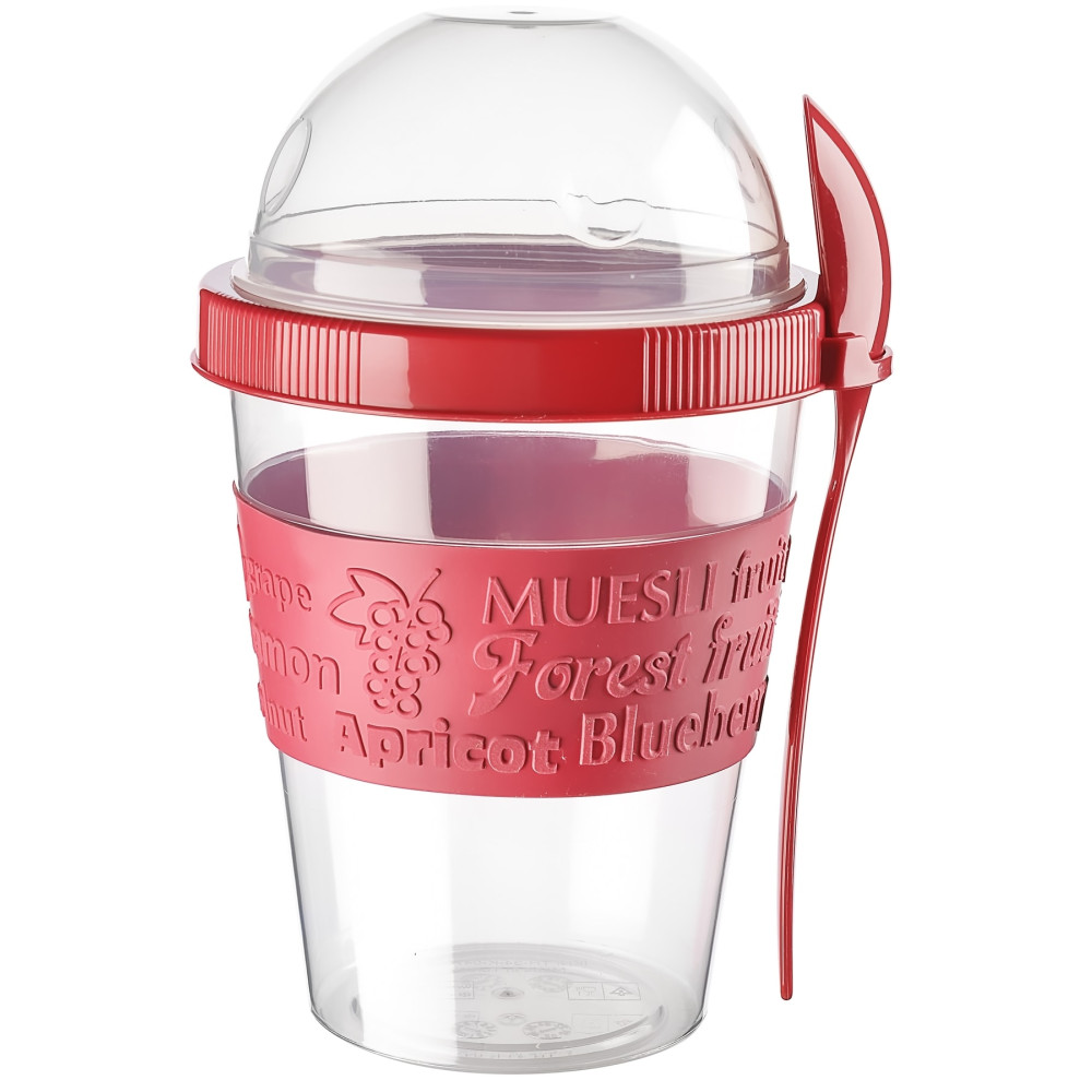 Emofom Taken Go 600 Ml Kapaklı Ve Kaşıklı Yoğurt Kabı & Beslenme Kabı & Lunch Box Saklama Kapları Fiyatı
