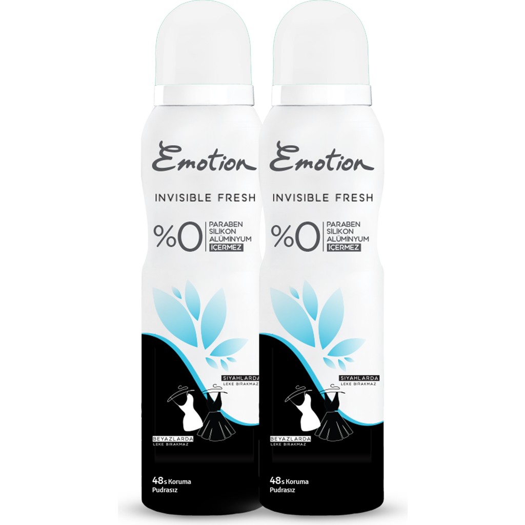 Emotion Invisible Fresh Deodorant 2X150ML Deodorantlar Fiyatı