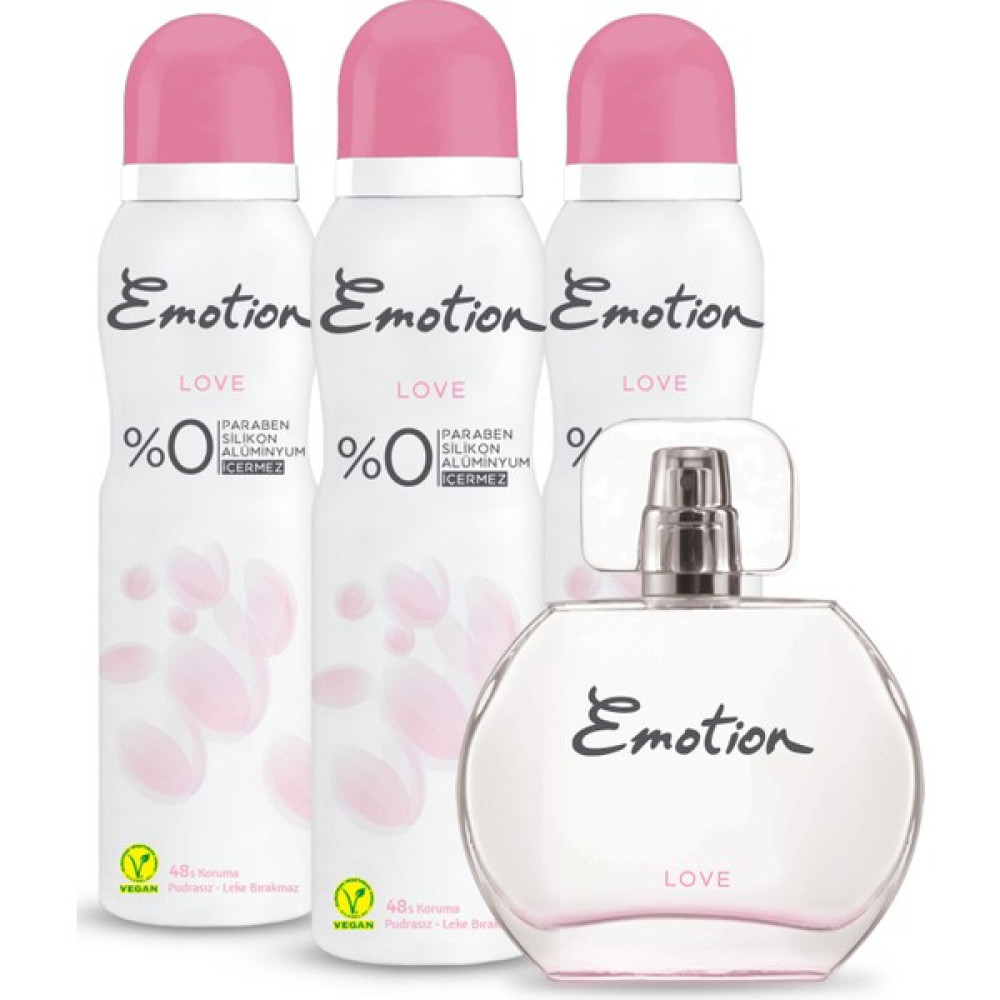Emotion Love Edt Parfüm 50 ml & Love Deodorant 3X150ML Kadın Parfümleri Fiyatı