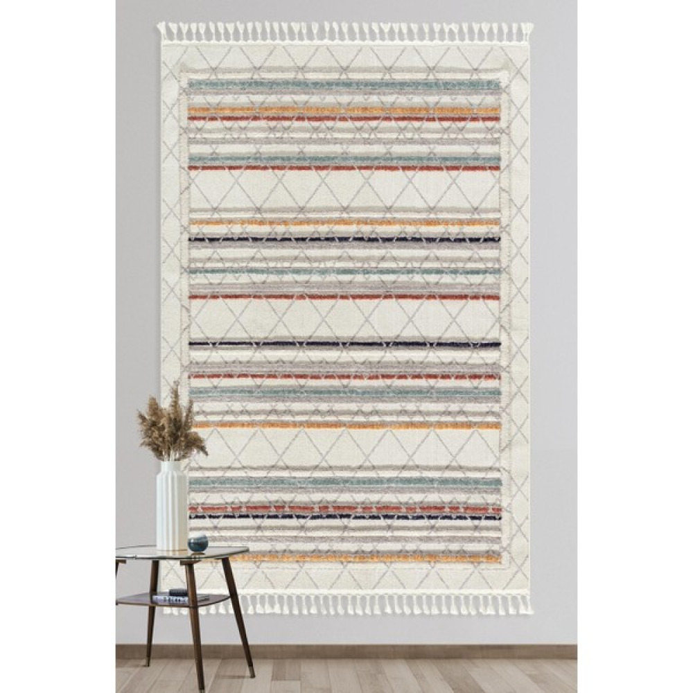 Empera Bilbao - Columbia Modern İskandinav Toz Tutmaz Halı - 80 x 150 cm - Gri Salon Halısı Fiyatı
