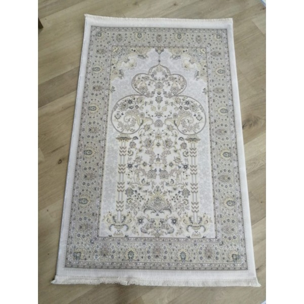 Empera Halı Ipeksi Seccade 80X125 cm Triko Akrilik Ipek Kalitesinde Krem - 80 x 125 cm Seccade Fiyatı