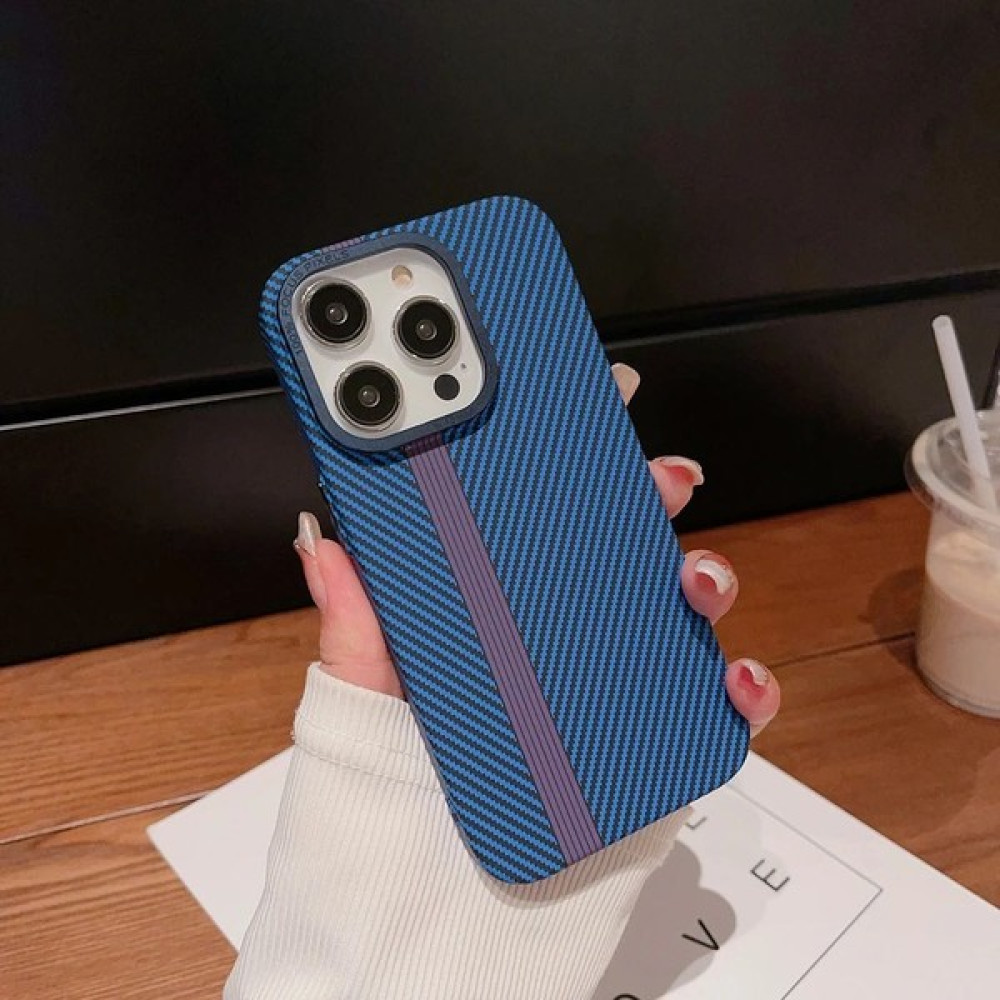 Empo Cases Apple Iphone 15 Pro Uyumlu Carbon Magsafe Vıp Kılıf - Derin Mavi Cep Telefonu Kılıfı Fiyatı