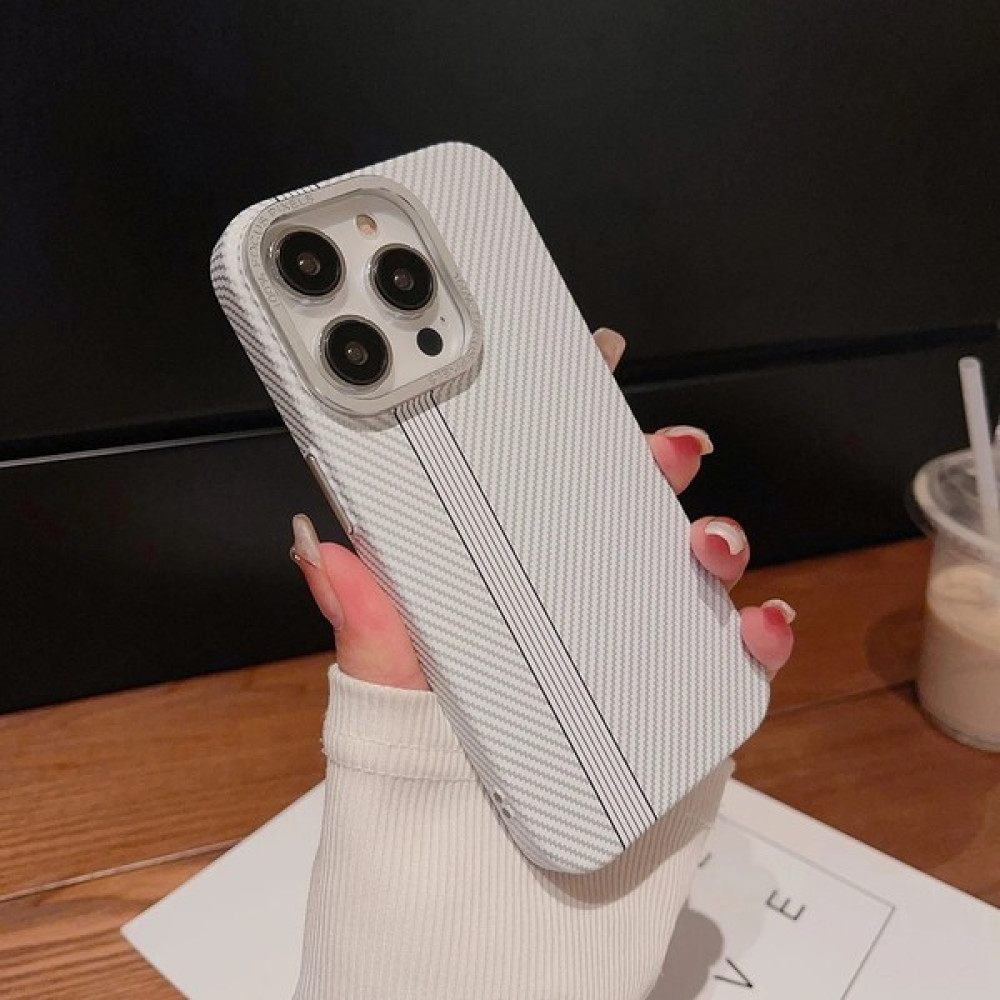 Empo Cases Apple Iphone 15 Pro Uyumlu Carbon Magsafe Vıp Kılıf - Silver Cep Telefonu Kılıfı Fiyatı