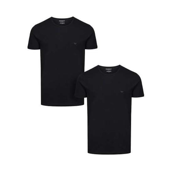 Emporio Armani 111647-07320 Siyah 2'li Erkek T-shirt Erkek T-shirt Fiyatı