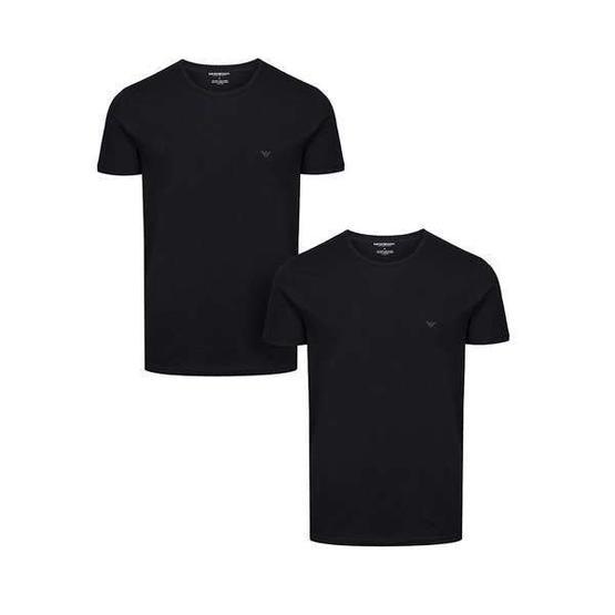 Emporio Armani 111647-07320 Siyah 2'li Erkek T-shirt