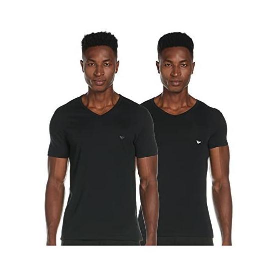 Emporio Armani 111647-07320 Siyah 2'li Erkek T-shirt