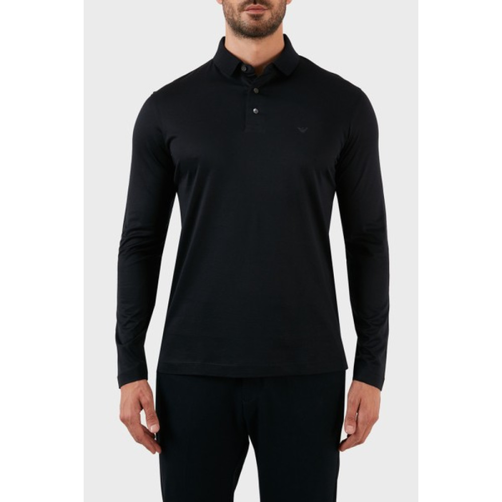 Emporio Armani Pamuklu Slim Fit Uzun Kollu Düğmeli Polo T Shirt Erkek Polo T Shirt 8N1F97 1juvz 0920 Erkek T-shirt Fiyatı