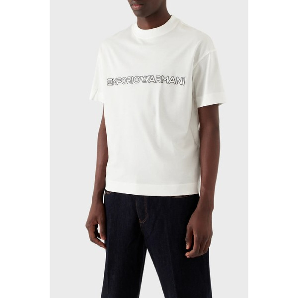Emporio Armani Relaxed Fit Bisiklet Yaka T Shirt Erkek T Shirt 3R1TBD 1juvz 0101 Erkek T-shirt Fiyatı