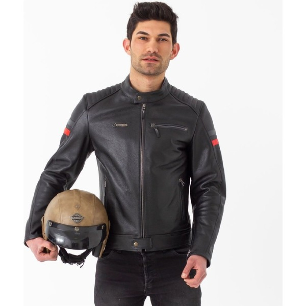 Emporium Retro Motosiklet Deri Mont - 2XL - Siyah Motorsiklet Montları Fiyatı