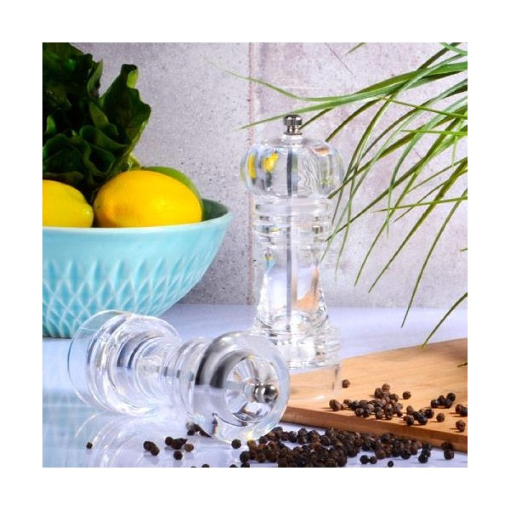 Emr Şeffaf Akrilik Öğütücü - Tuz Karabiber Öğütücüsü Orta 16,5 Cm.(Tekli) Baharat Setleri & Baharatlıklar Fiyatı