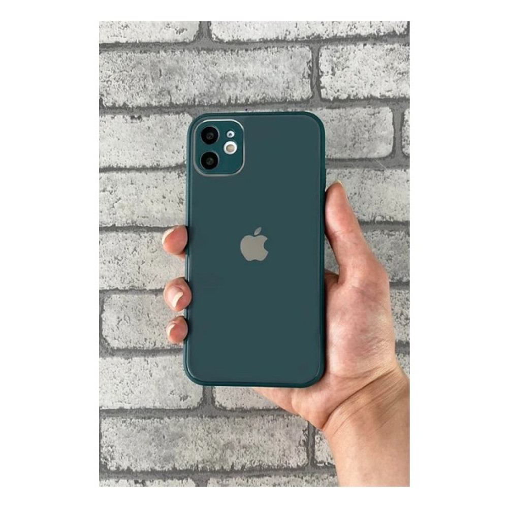 Emrcase Apple iPhone 11 Logolu Kamera Korumalı Lansman Cam Kapak - Yeşil Cep Telefonu Kılıfı Fiyatı