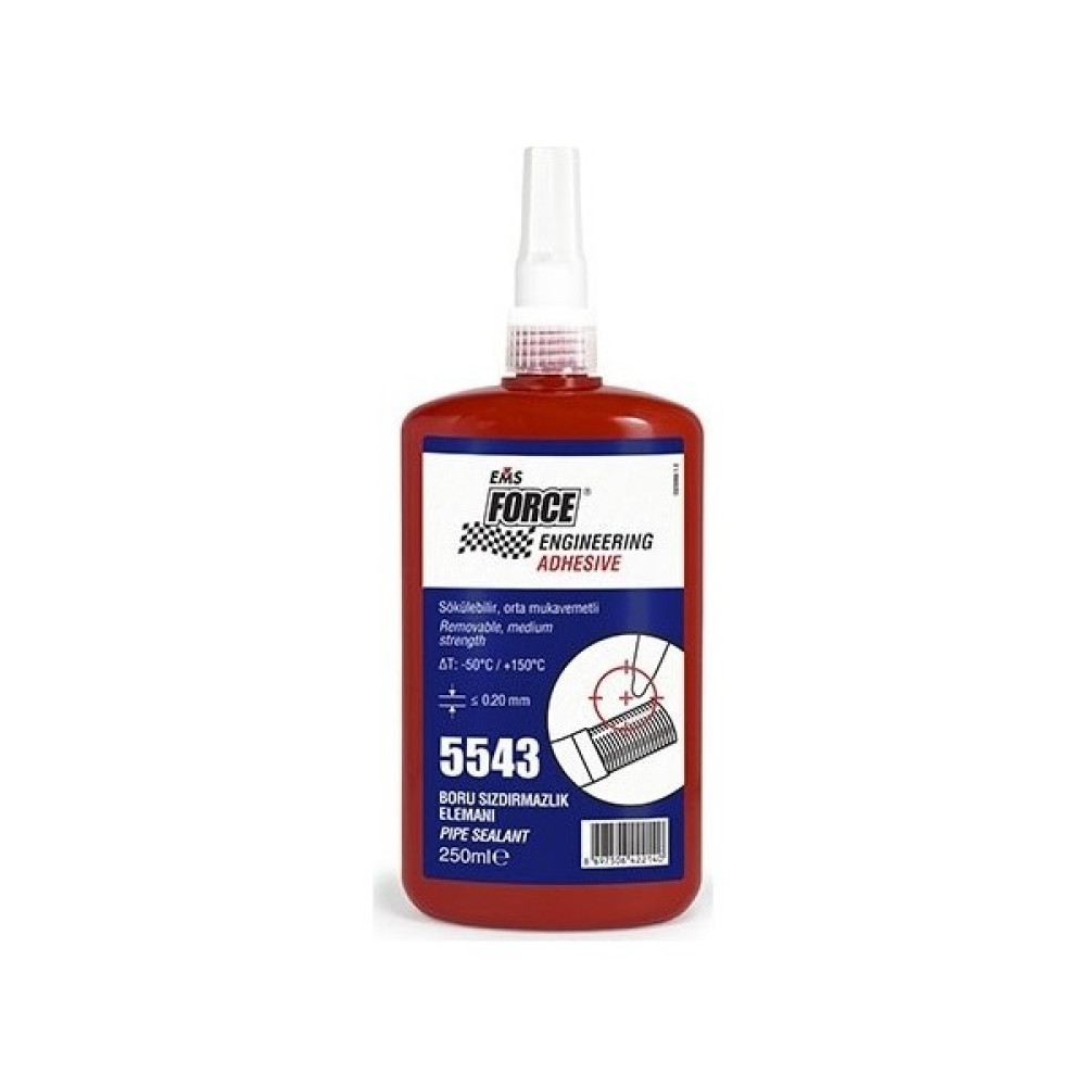 Ems Force 5543 Boru Dişli Sızdırmazlık Elemanı Sıvı Conta 250 ml 12 Adet Nalburiye & Hırdavat Fiyatı