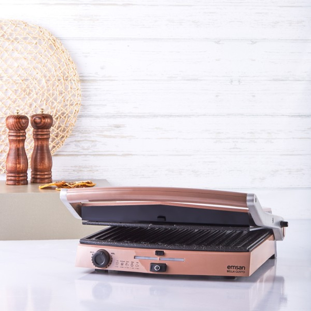 Emsan Bella Gusto 6 Dilim Ekmek Kapasiteli Granit Tost Makinesi Golden Pink - Rose Gold Tost Makineleri Fiyatı