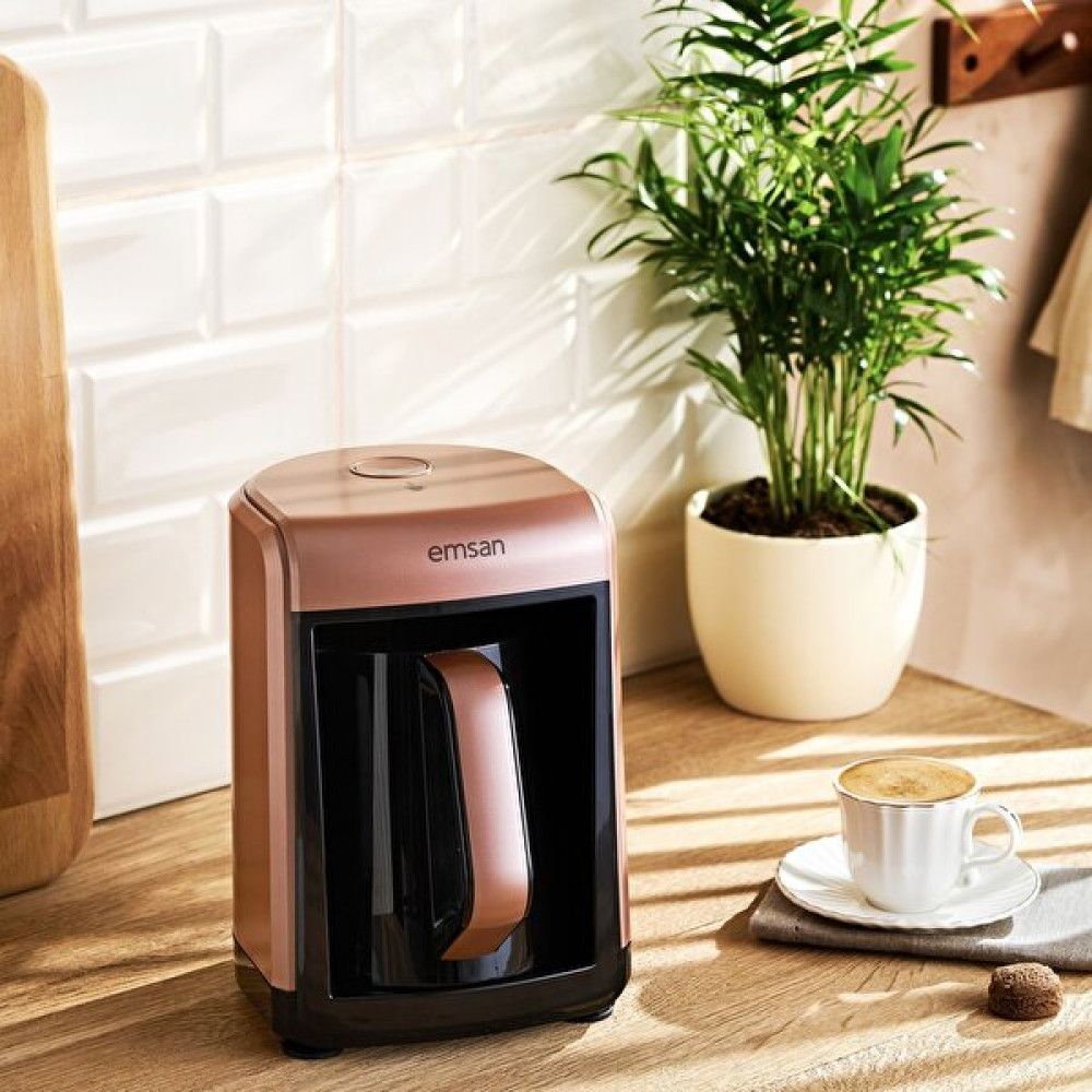Emsan Bella Gusto Golden Pink Türk Kahve Makinesi 600.15.01.2126 Kahve Makineleri Fiyatı