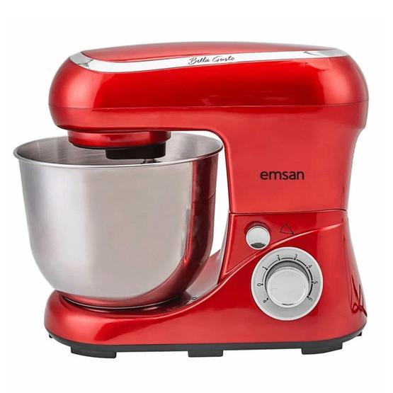 Emsan Bella Gusto Stand Kırmızı 1300 w 5 lt Mikser Mikserler Fiyatı