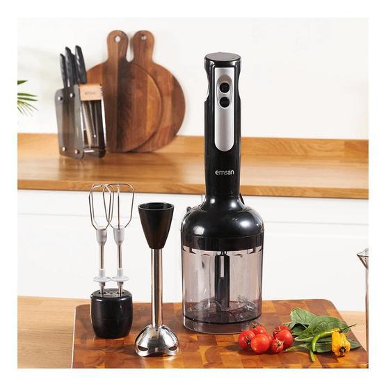 Emsan Magic Power Midi Siyah Renk 4'lü Blender Seti Blenderler Fiyatı