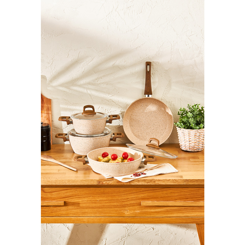 Emsan Royal Natural 7 Parça Tencere Seti Tencere / Tava Setleri Fiyatı
