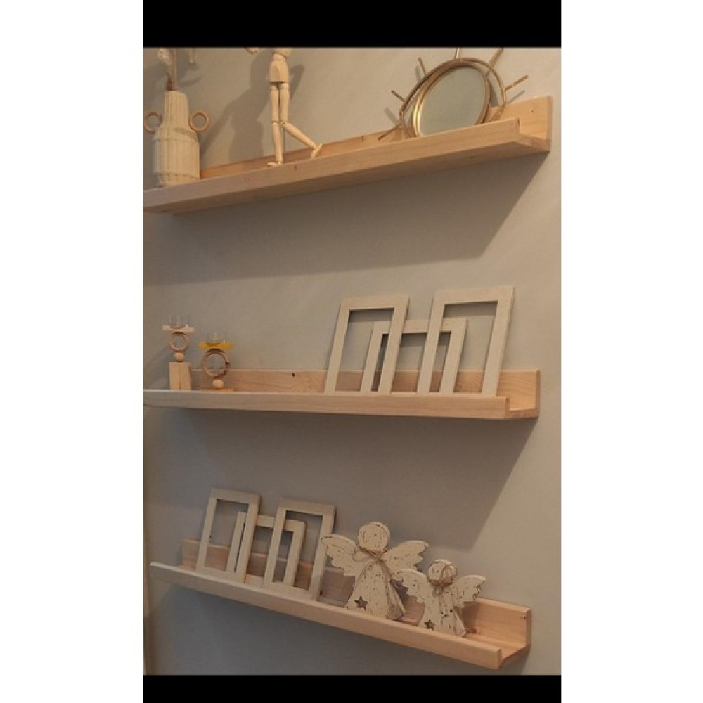 Emta 60 cm U Raf Çerçeve Rafı Biblo Rafı Montessori - Ahşap Duvar Rafı Fiyatı