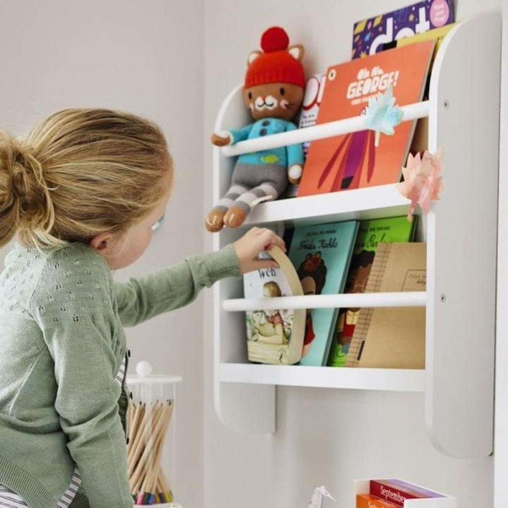 Emta Beyaz Iki Katlı Kitaplık Raf Montessori 50*50*9 cm Çocuk Odası Aksesuar Kitaplık Fiyatı