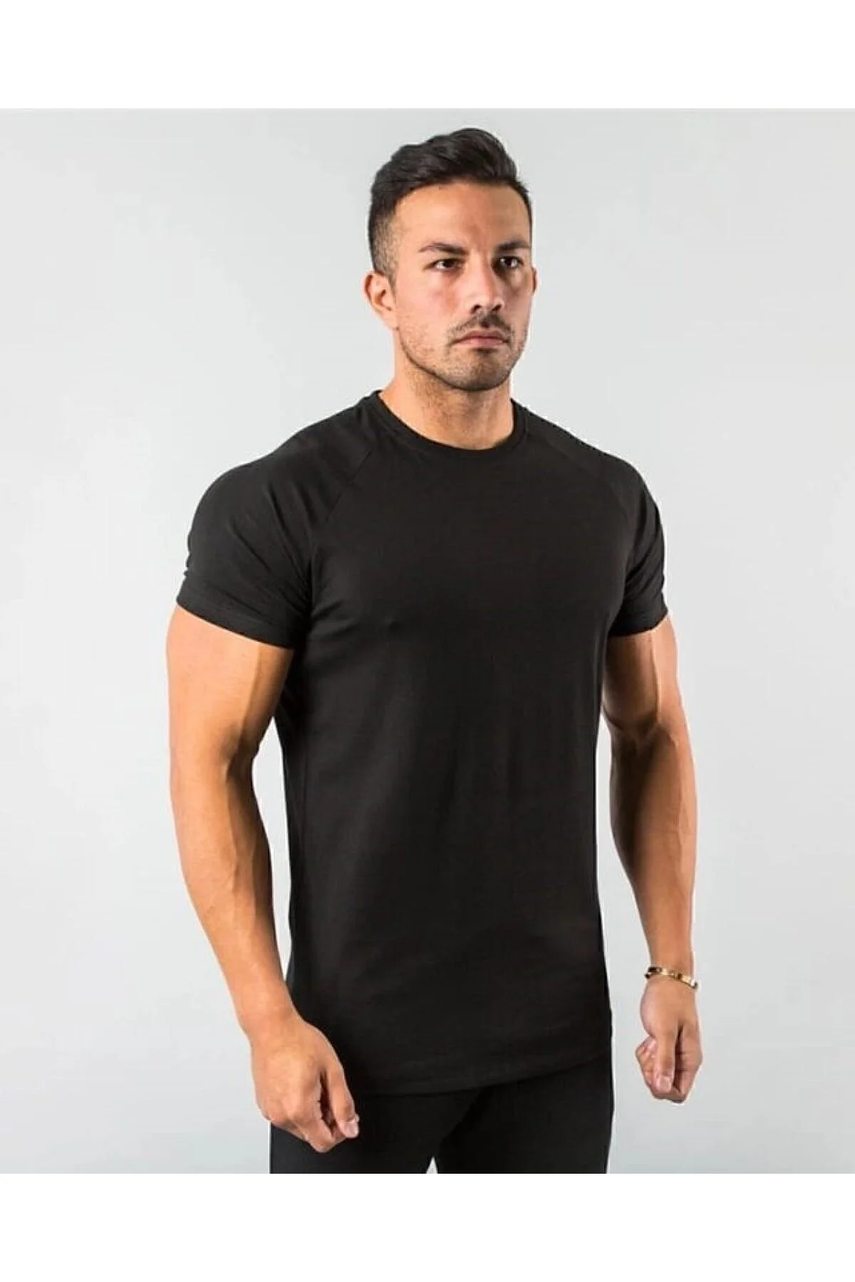 EMTA Erkek Siyah Basic Pamuk Bisiklet Yaka T-shirt S Beden" Bayan T-shirt Fiyatı