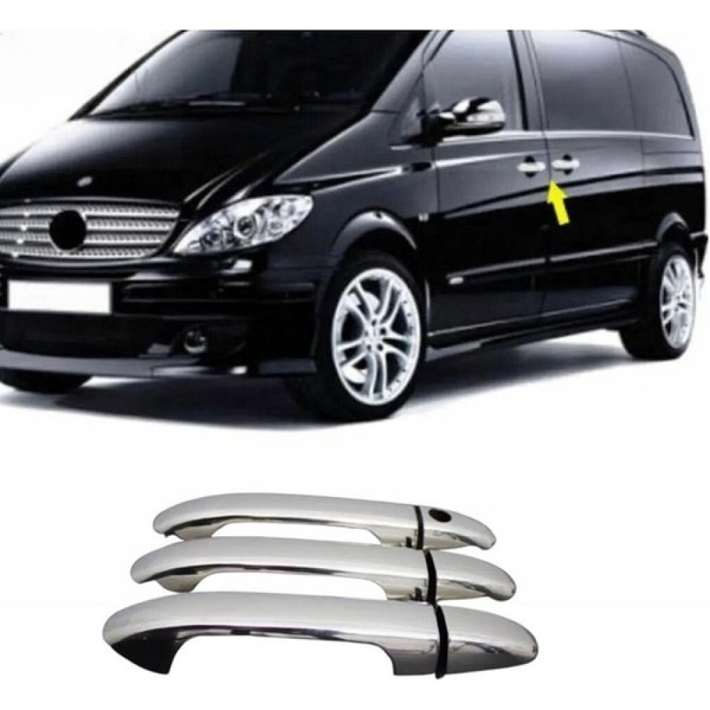 Emtek Mercedes Vito W447 Krom Kapı Kolu 3 Kapı 2014 Üzeri P. Çelik Oto Boyaları Fiyatı