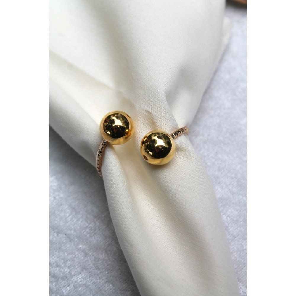 Emtory Home 12 Adet Gold Bead Metal Halkalı Peçete Yüzüğü - Napkin Ring (ÜRÜN GOLD HALKA OLARAK GÜNCELLENDİ) Mutfak Gereçleri Fiyatı