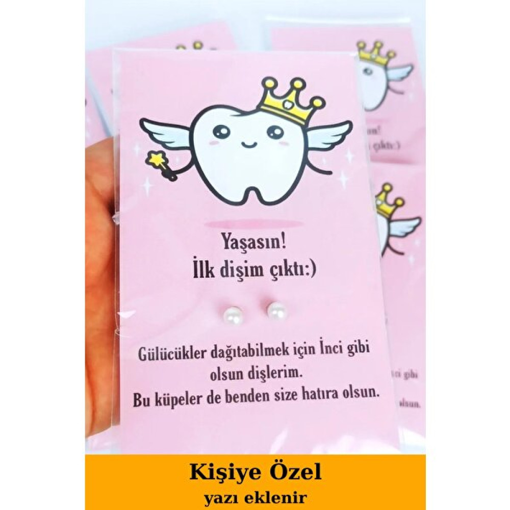 Emtory Home 20 Adet Pembe Kartlı Diş Buğdayı Inci Küpe - Krem Rengi Bijuteri Küpe Fiyatı