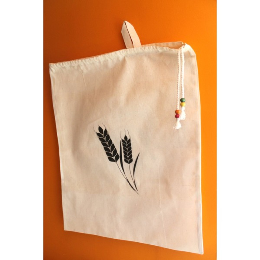 Emtory Home Büyük Boy Başak Baskılı Askılı Keten Bakliyat & Ekmek Torbası 50X40CM Saklama Kapları Fiyatı