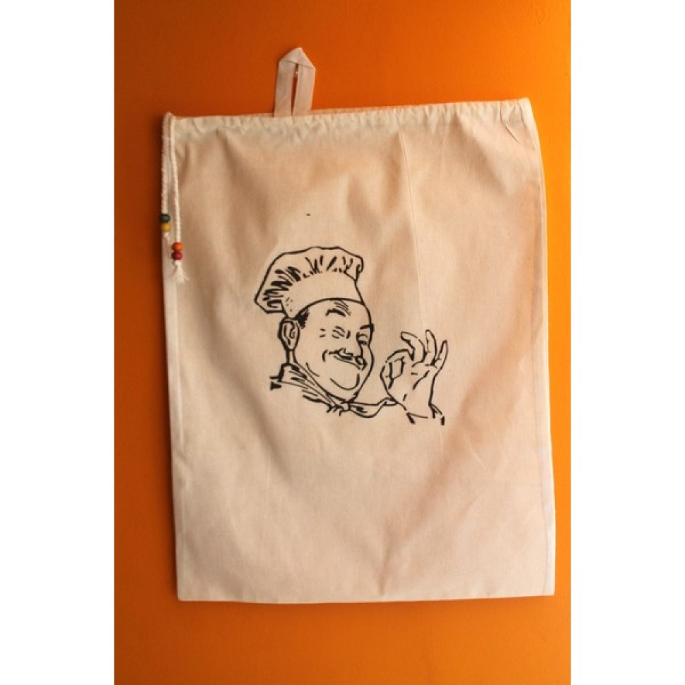 Emtory Home Büyük Boy Chef Baskılı Askılı Bakliyat & Ekmek Torbası 50X40CM Saklama Kapları Fiyatı