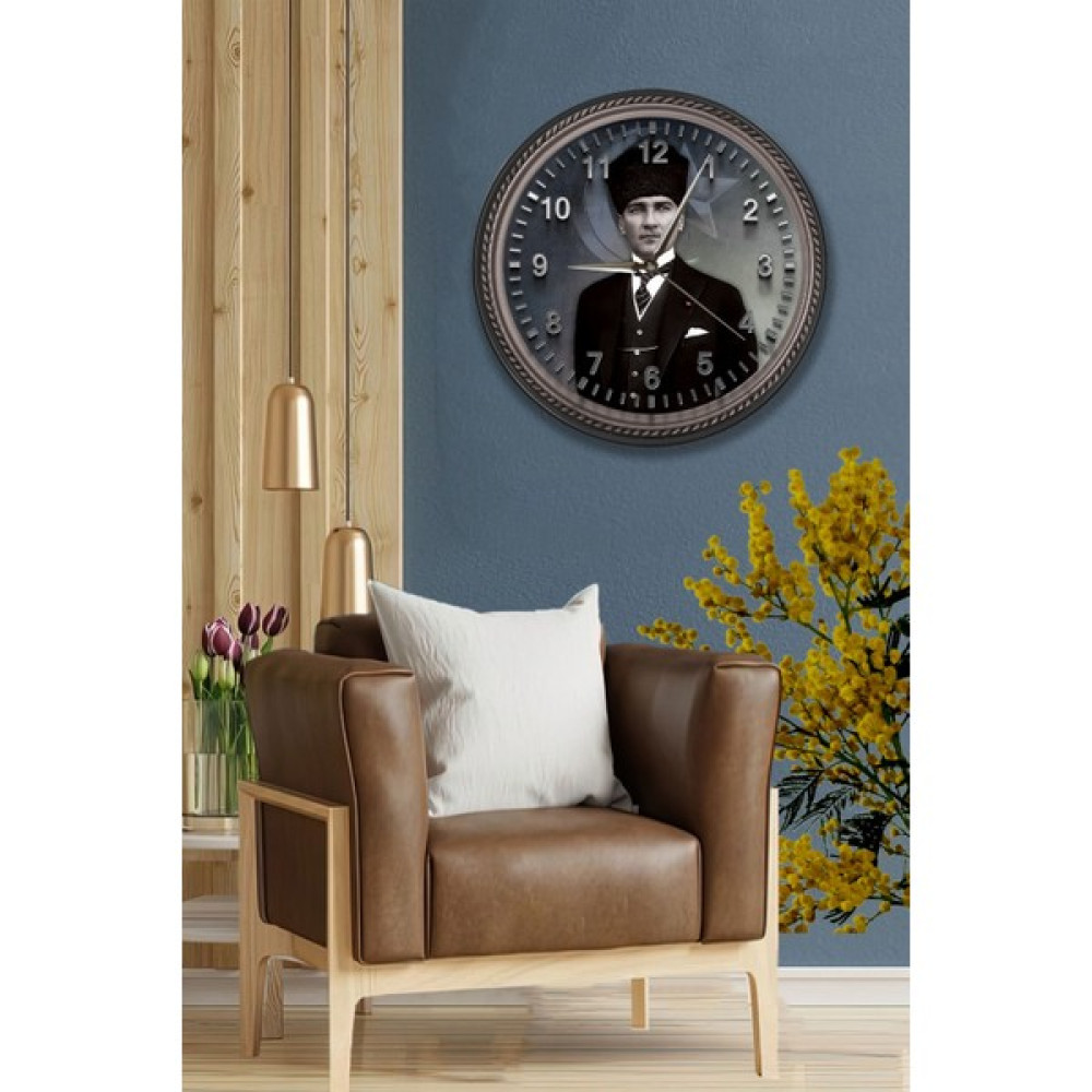 Emya Home Atatürk Duvar Saati - 29 cm Dekoratif Saat Fiyatı