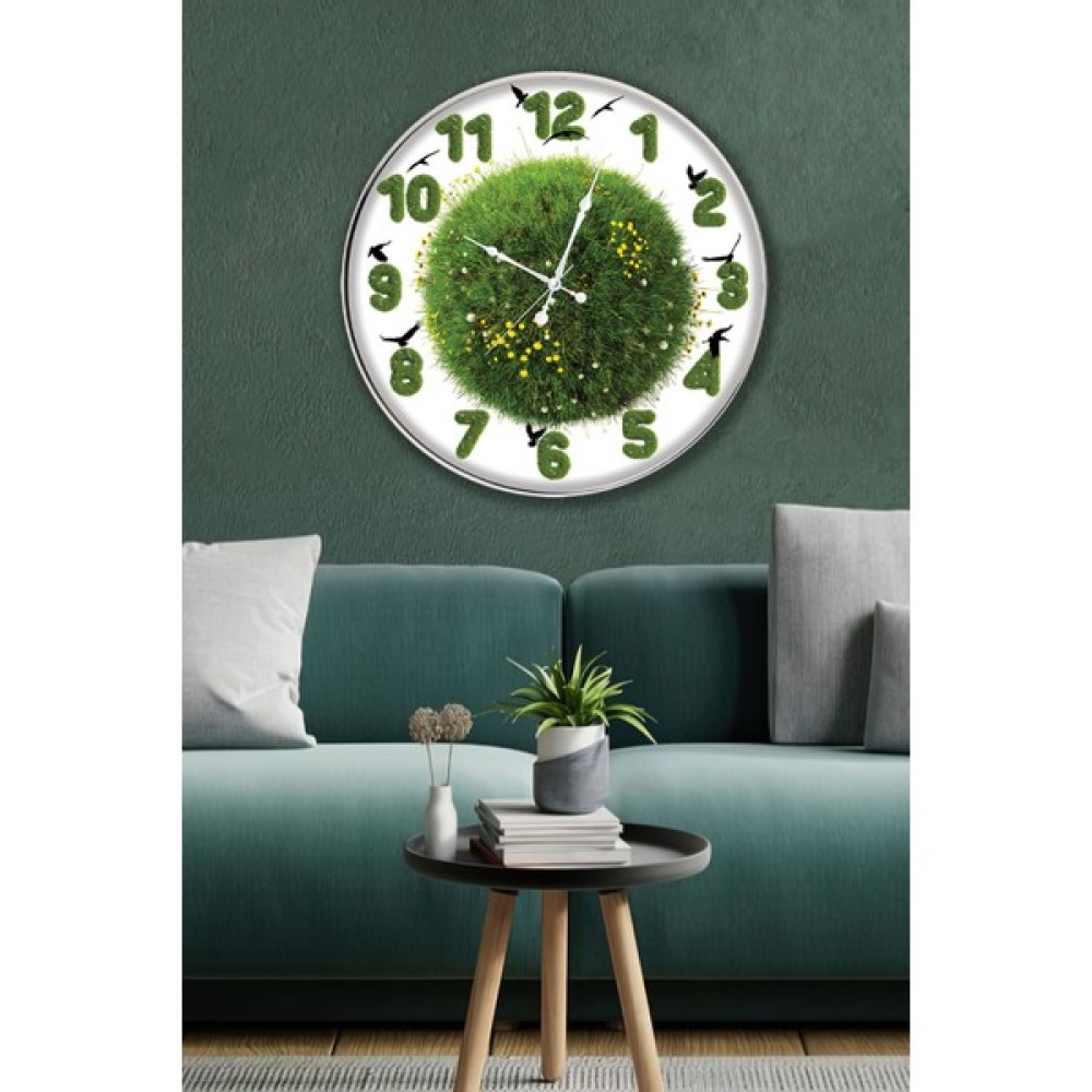 Emya Home Çimen Duvar Saati - 29 cm Dekoratif Saat Fiyatı