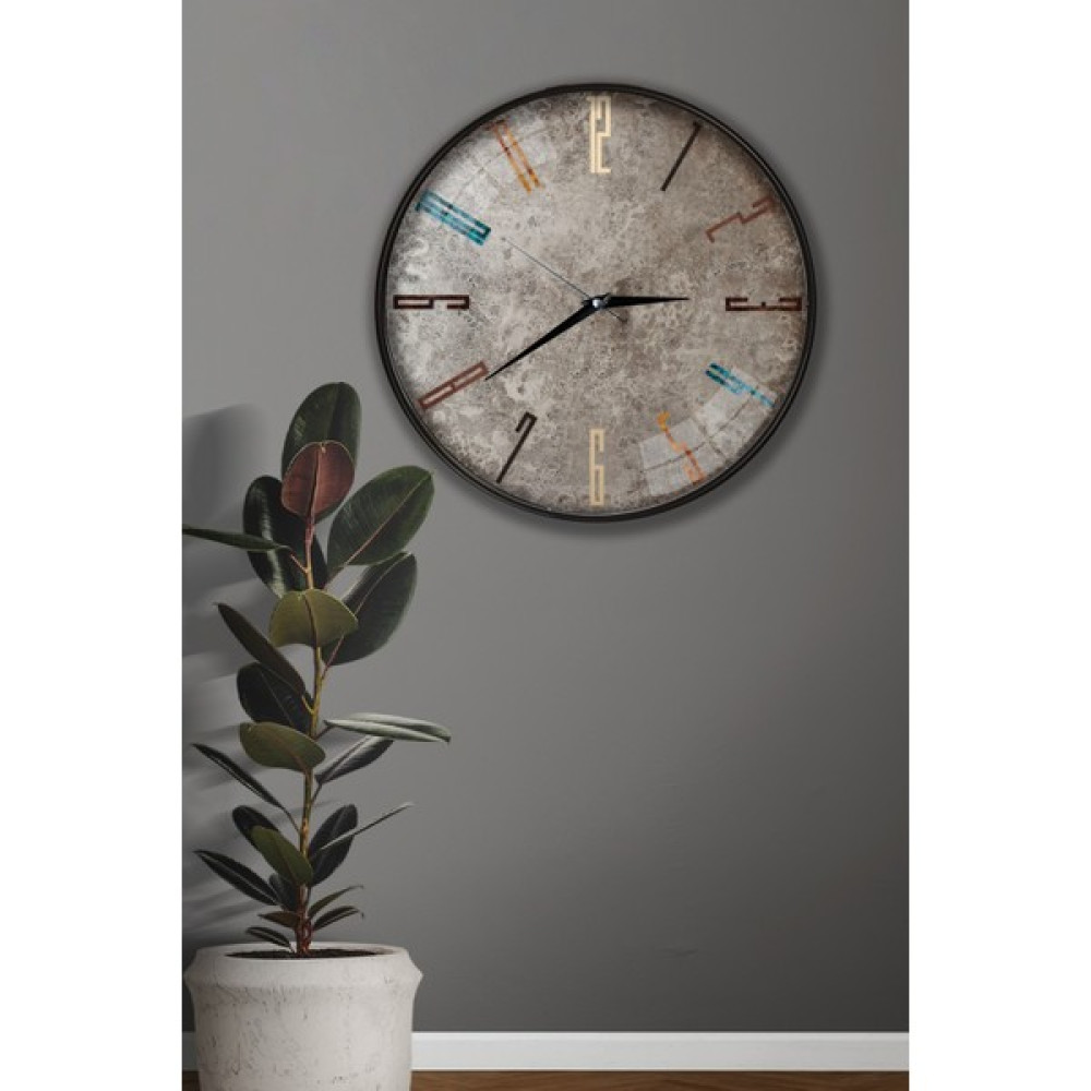 Emya Home Stone Duvar Saati - 29 cm Dekoratif Saat Fiyatı