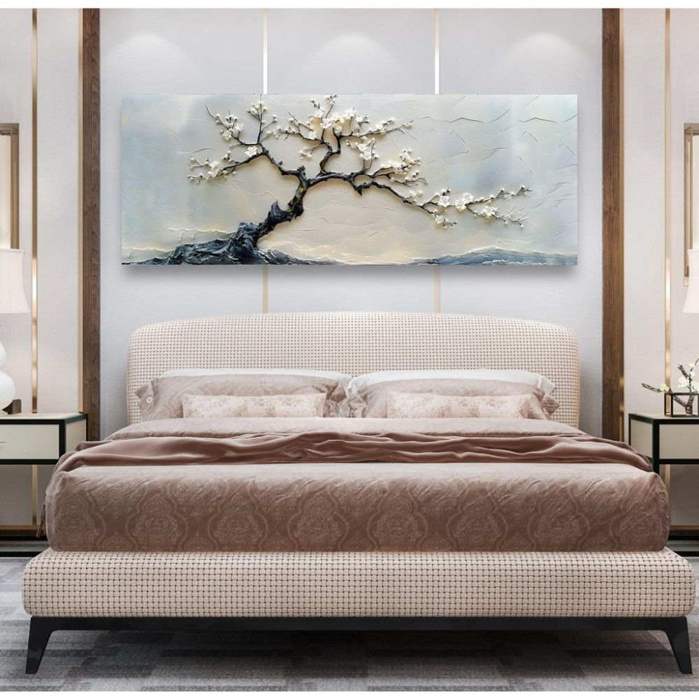 Emya Home Yatak Odası Ağaç Panoramik Kanvas Tablo - 180x70 cm Kanvas Tablo Fiyatı