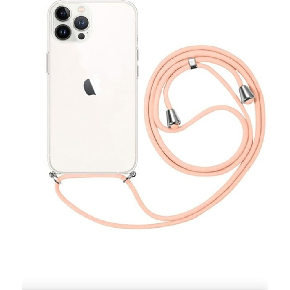 Emybox Iphone 11 Pro Uyumlu Boyundan Askılı Şeffaf Darbe Emici Antishock Silikon Telefon Kılıfı - Pembe Cep Telefonu Kılıfı Fiyatı
