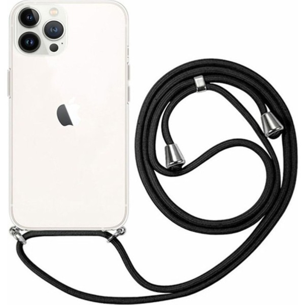 Emybox Iphone 11 Pro Uyumlu Boyundan Askılı Şeffaf Darbe Emici Antishock Silikon Telefon Kılıfı - Siyah Cep Telefonu Kılıfı Fiyatı
