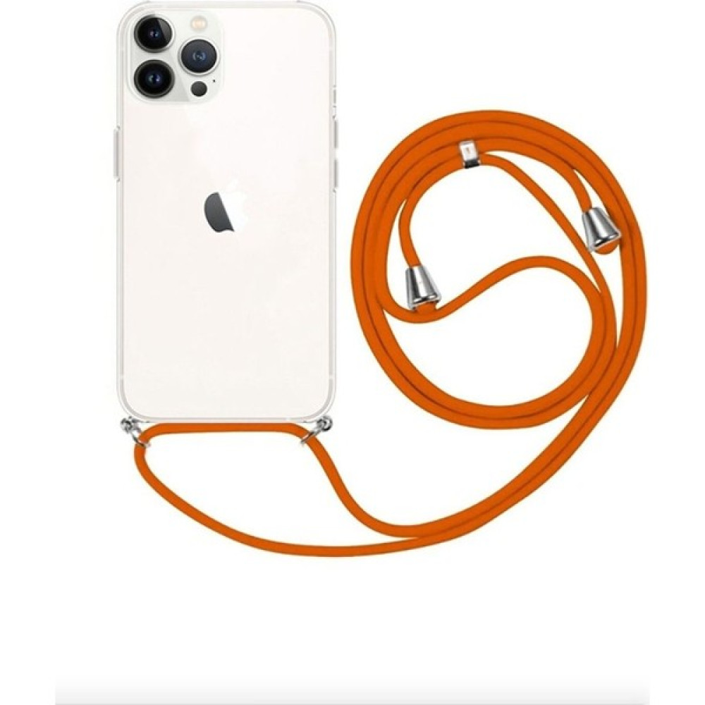 Emybox Iphone 11 Pro Uyumlu Boyundan Askılı Şeffaf Darbe Emici Antishock Silikon Telefon Kılıfı - Turuncu Cep Telefonu Kılıfı Fiyatı