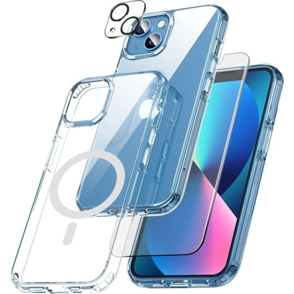 Emybox Iphone 13 Magsafe Uyumlu Şeffaf Kılıf Ekran Koruyucu Kamera Koruyucu Cam 3'lü Set Cep Telefonu Kılıfı Fiyatı