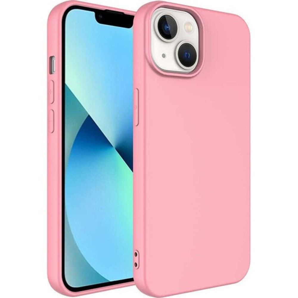 Emybox Iphone 14 Renkli Silikon Içi Kadife Silinebilir Lansman Kapak - Pembe Cep Telefonu Kılıfı Fiyatı