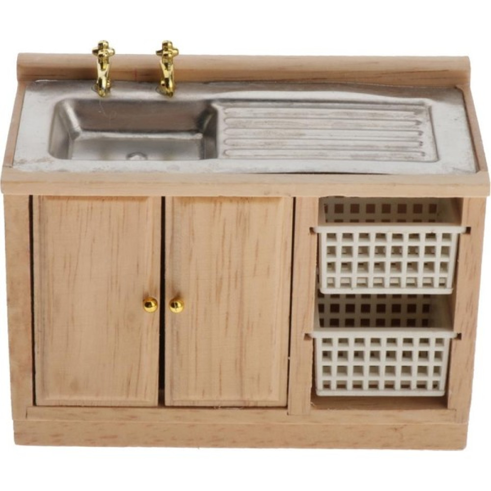 En Bebekler Ev Dolap Yıkama Havzası Dolabı 1/12 Dollhouse Banyo (Yurt Dışından) - Ahşap Rengi Bebek Oyuncakları Fiyatı