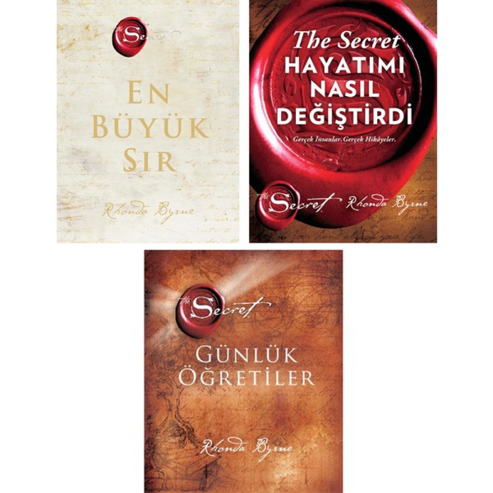 En Büyük Sır - The Secret Hayatımı Nasıl Değiştirdi - Günlük Öğretiler The Secret 3 Kitap Set - Rhonda Byrne Kişisel Gelişim ve Psikoloji Fiyatı