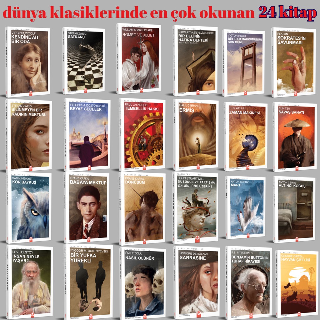 En Çok Okunan Dünya Klasikleri Seti (24 Kitap) - En Iyi Yazarlardan Seçme - 1 Diğer Fiyatı