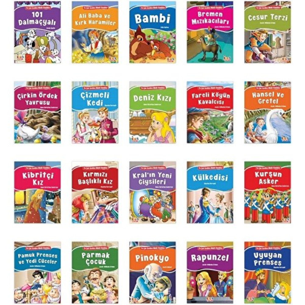 En Çok Sevilen Minik Klasikler (20 Kitap) Çocuk Öykü Fiyatı