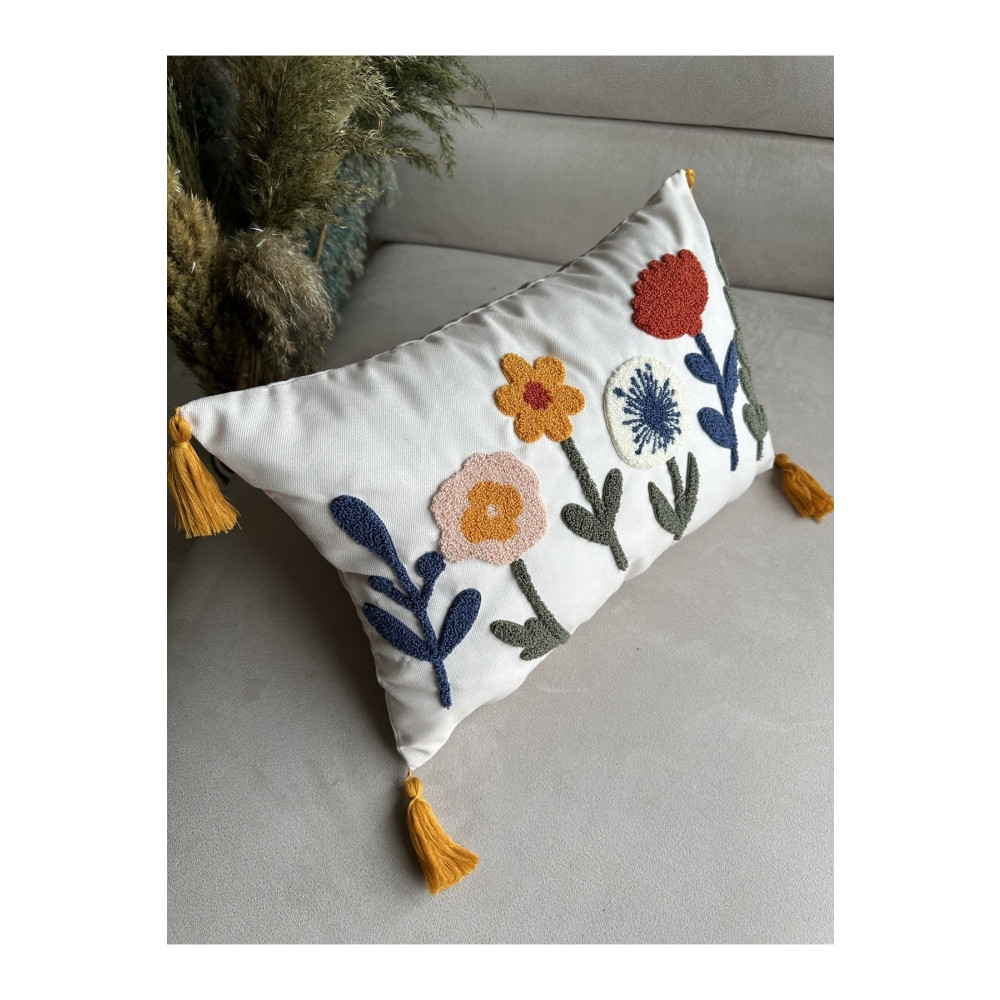 en gözde home Punch Nakışlı Kırlent Kılıfı 50 x 30 Beden Yatak Odası Tekstili Fiyatı
