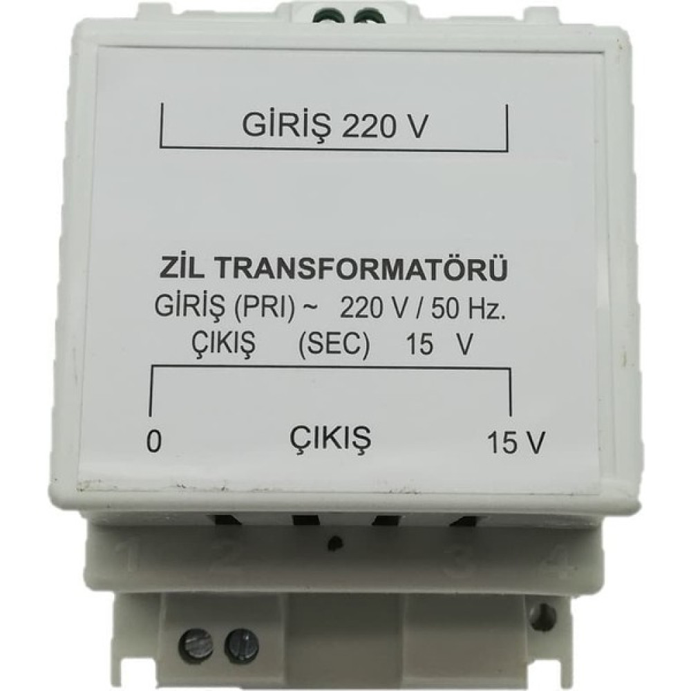 En Parlak Zil Trafosu 15 Volt 15 Watt Raylı Trafo Nalburiye & Hırdavat Fiyatı