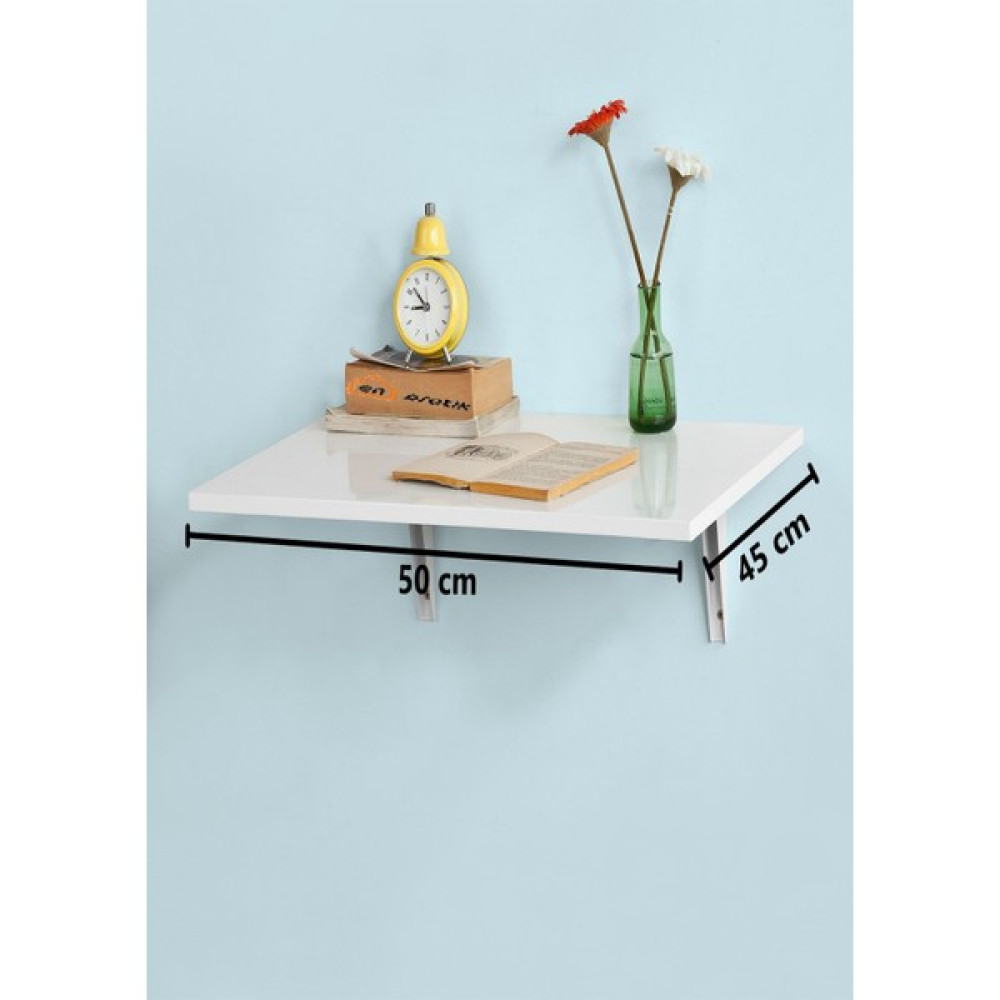 En Pratik Beyaz Katlanır Duvara Monte Çalışma Masası 45 x 50 cm Yemek & Mutfak Masası Fiyatı