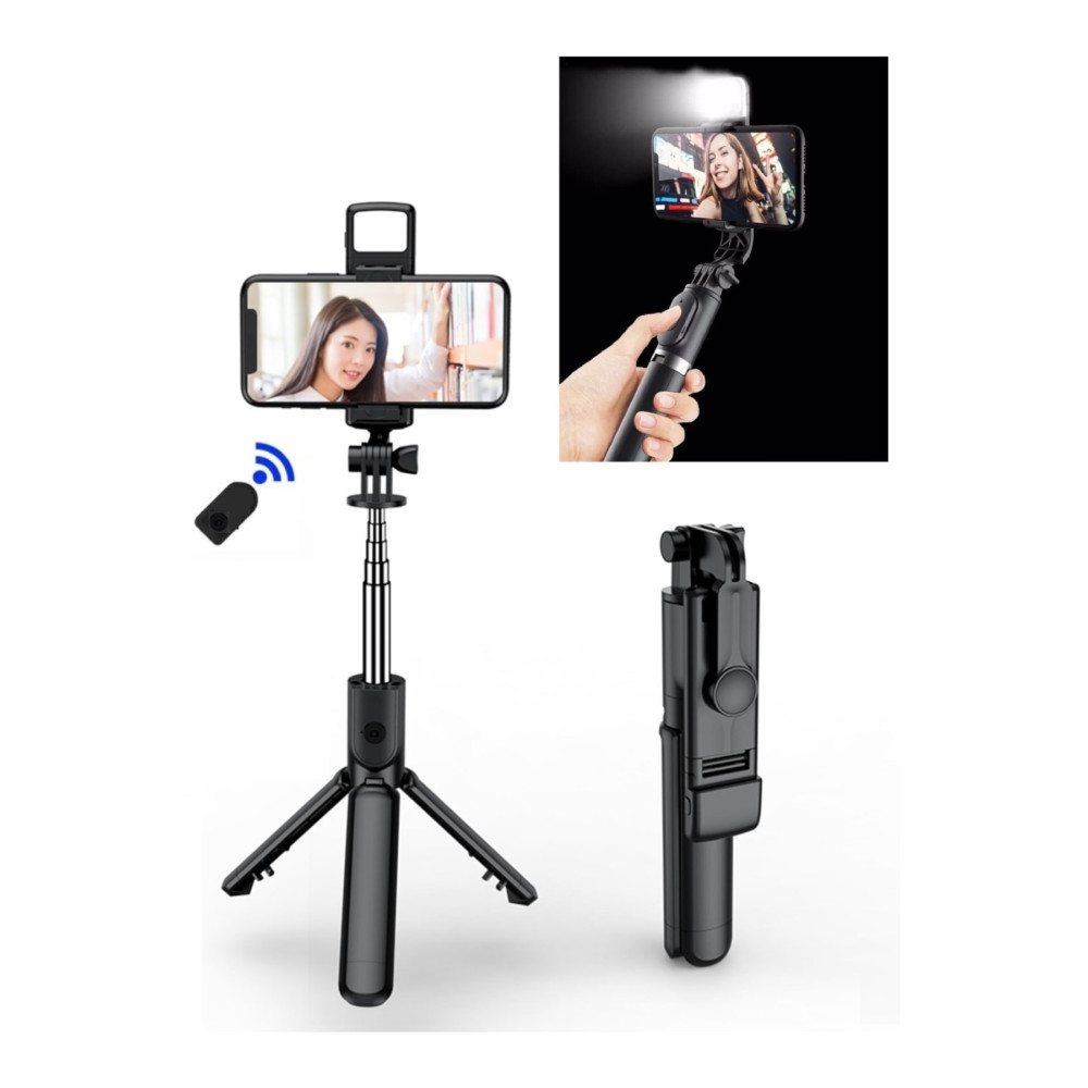 EN SİGA Led Işıklı Selfie Çubuğu Bluetooth Kumandalı Kablosuz Tripot Selfie Monopod Selfie Stick Fotoğraf Makinesi Aksesuarları Fiyatı